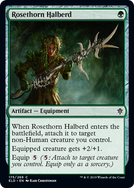 【ENG】【Foil】《薔薇棘の矛槍/Rosethorn Halberd》[ELD]