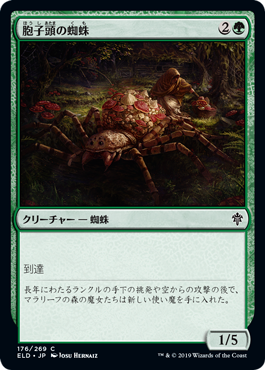 【JPN】【Foil】《胞子頭の蜘蛛/Sporecap Spider》[ELD]