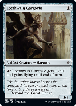【ENG】【Foil】《ロークスワインのガーゴイル/Locthwain Gargoyle》[ELD]
