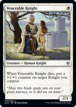 【ENG】【Foil】《尊い騎士/Venerable Knight》[ELD]