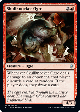 【ENG】【Foil】《頭蓋叩きのオーガ/Skullknocker Ogre》[ELD]