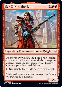 【ENG】【Foil】《勇敢な騎士、カラ卿/Syr Carah, the Bold》[ELD]