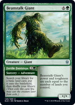 【ENG】【Foil】《豆の木の巨人/Beanstalk Giant》[ELD]