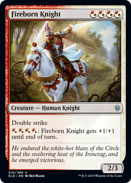 【ENG】【Foil】《火生まれの騎士/Fireborn Knight》[ELD]