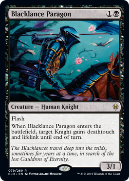 【ENG】《黒槍の模範/Blacklance Paragon》[ELD]