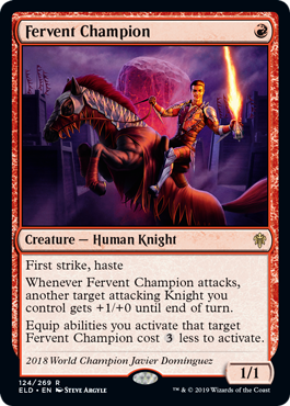 【ENG】【Foil】《熱烈な勇者/Fervent Champion》[ELD]