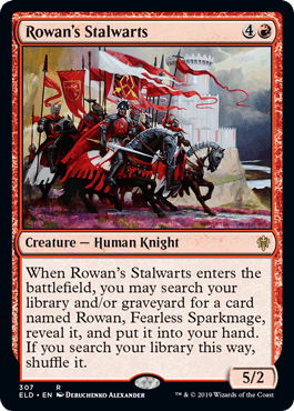 【ENG】【Foil】《ローアンの親衛隊/Rowan's Stalwarts》[ELD]