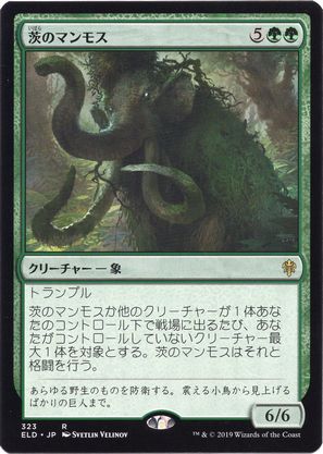 【JPN】【Foil】《茨のマンモス/Thorn Mammoth》[ELD]