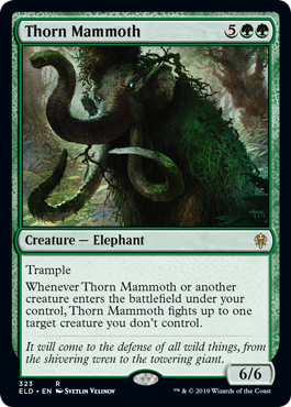 【ENG】【Foil】《茨のマンモス/Thorn Mammoth》[ELD]
