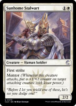 【ENG】《サンホームの重鎮/Sunhome Stalwart》[CLU]