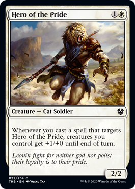 【ENG】【Foil】《群れの英雄/Hero of the Pride》[THB]