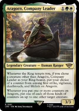 【ENG】【Foil】《一行のリーダー、アラゴルン/Aragorn, Company Leader》[LTR]