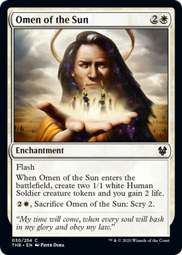 【ENG】【Foil】《太陽の神のお告げ/Omen of the Sun》[THB]