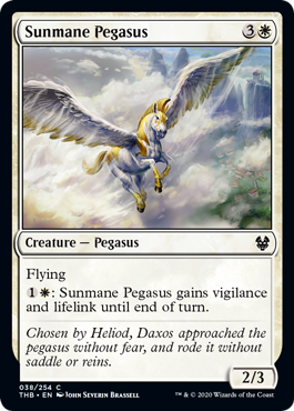 【ENG】【Foil】《陽光たてがみのペガサス/Sunmane Pegasus》[THB]
