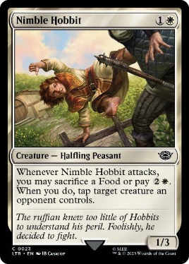 【ENG】【Foil】《すばしこいホビット/Nimble Hobbit》[LTR]
