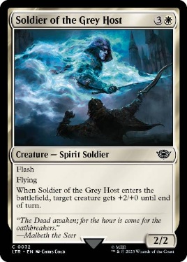 【ENG】【Foil】《灰色の軍勢の兵士/Soldier of the Grey Host》[LTR]