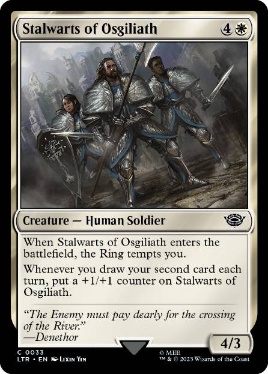 【ENG】【Foil】《オスギリアスの壮士/Stalwarts of Osgiliath》[LTR]