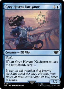 【ENG】【Foil】《灰色港の航海士/Grey Havens Navigator》[LTR]