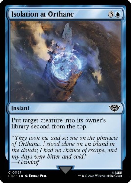 【ENG】【Foil】《オルサンクへの幽閉/Isolation at Orthanc》[LTR]