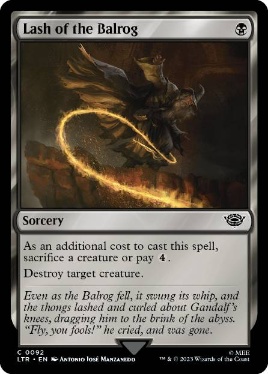 【ENG】【Foil】《バルログの鞭打ち/Lash of the Balrog》[LTR]