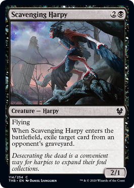 【ENG】【Foil】《死体あさりのハーピー/Scavenging Harpy》[THB]