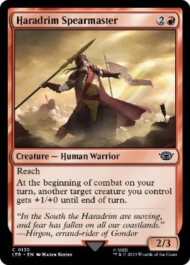 【ENG】【Foil】《ハラドリムの槍使い/Haradrim Spearmaster》[LTR]