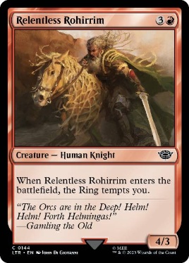 【ENG】【Foil】《容赦なきロヒアリム/Relentless Rohirrim》[LTR]