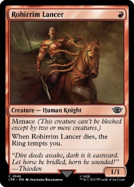 【ENG】【Foil】《ロヒアリムの槍兵/Rohirrim Lancer》[LTR]