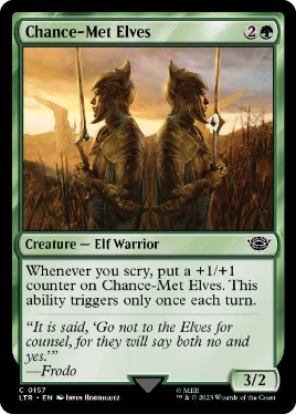 【ENG】【Foil】《偶然出会ったエルフ/Chance-Met Elves》[LTR]