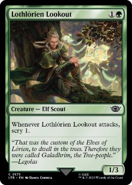 【ENG】【Foil】《ロスロリアンの見張り番/Lothlorien Lookout》[LTR]