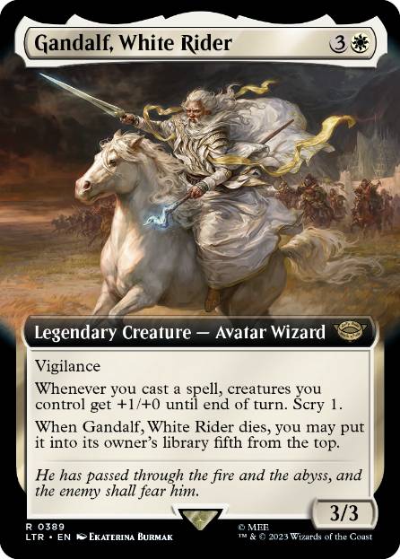 【ENG】■拡張アート■《白の乗り手、ガンダルフ/Gandalf, White Rider》[LTR]