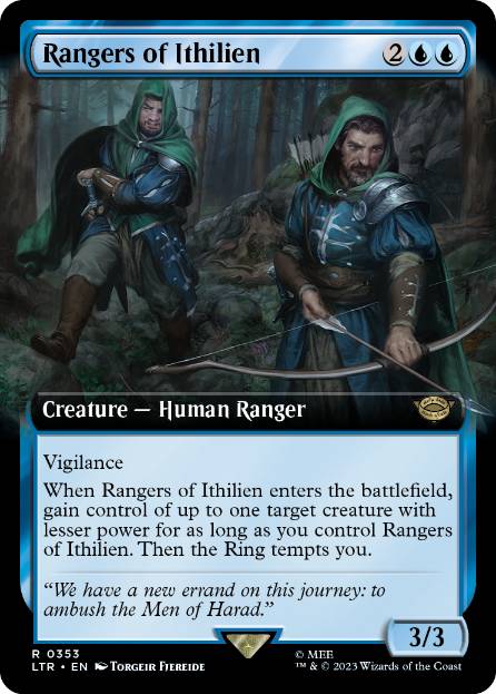 【ENG】【Foil】■拡張アート■《イシリアンのレンジャー/Rangers of Ithilien》[LTR]