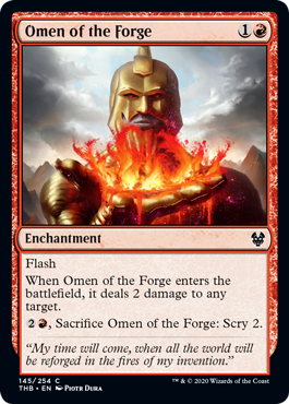 【ENG】【Foil】《鍛冶の神のお告げ/Omen of the Forge》[THB]