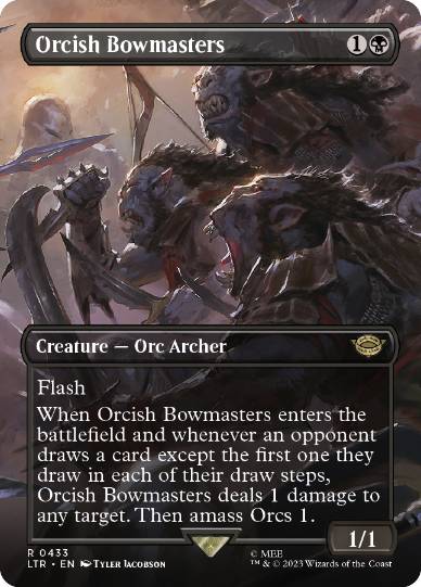 【ENG】【Foil】■ボーダーレス■《オークの弓使い/Orcish Bowmasters》[LTR]