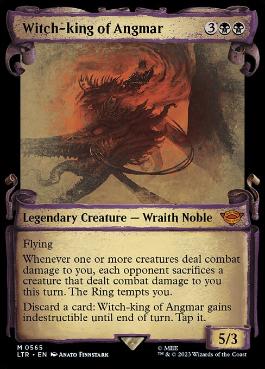 【ENG】【Foil】■ショーケース■《アングマールの魔王/Witch-king of Angmar》(565)[LTR]