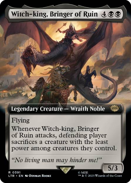 【ENG】■拡張アート■《破滅をもたらす者、魔王/Witch-king, Bringer of Ruin》[LTR]