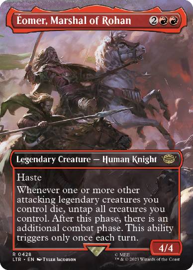 【ENG】【Foil】■ボーダーレス■《ローハンの軍団長、エオメル/Eomer, Marshal of Rohan》[LTR]