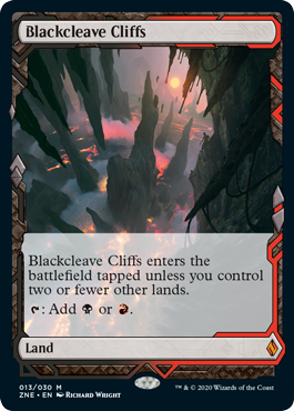 【ENG】【Foil】《黒割れの崖/Blackcleave Cliffs》[ZNE]
