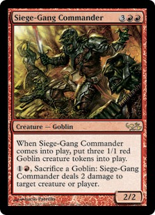【ENG】【Foil】■DD3■《包囲攻撃の司令官/Siege-Gang Commander》[EvG]