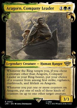 【ENG】【Foil】■ショーケース■《一行のリーダー、アラゴルン/Aragorn, Company Leader》(642)[LTR]