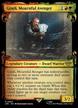 【ENG】【Foil】■ショーケース■《死を悼む復讐者、ギムリ/Gimli, Mournful Avenger》(660)[LTR]