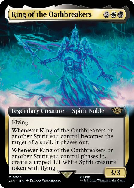 【ENG】【Foil】■拡張アート■《誓言破りし者の王/King of the Oathbreakers》[LTR]