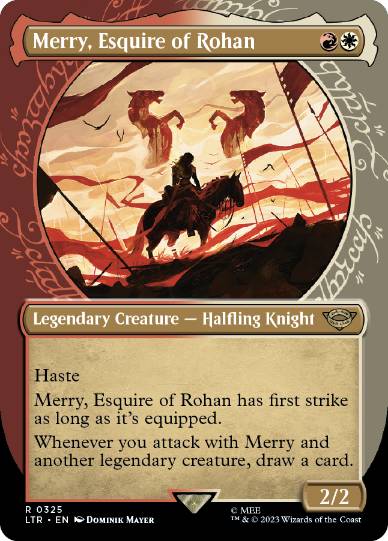 【ENG】【Foil】■ショーケース■《ローハン王家の小姓、メリー/Merry, Esquire of Rohan》(325)[LTR]
