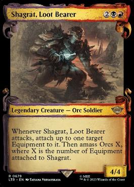 【ENG】【Foil】■ショーケース■《戦利品運び、シャグラト/Shagrat, Loot Bearer》[LTR]