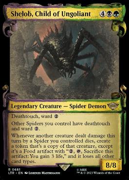 【ENG】【Foil】■ショーケース■《ウンゴリアントの末裔、シェロブ/Shelob, Child of Ungoliant》[LTR]
