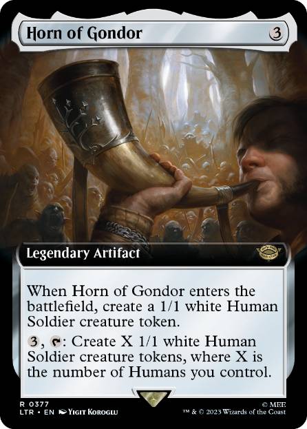 【ENG】【Foil】■拡張アート■《ゴンドールの角笛/Horn of Gondor》[LTR]