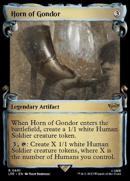 【ENG】【Foil】■ショーケース■《ゴンドールの角笛/Horn of Gondor》[LTR]