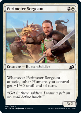 【ENG】【Foil】《防衛線の兵長/Perimeter Sergeant》[IKO]