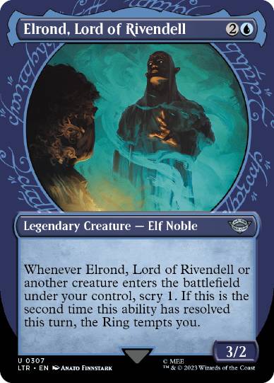 【ENG】【Foil】■ショーケース■《裂け谷の王、エルロンド/Elrond, Lord of Rivendell》(307)[LTR]