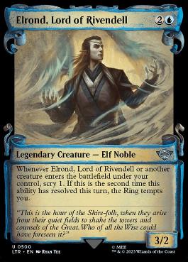 【ENG】【Foil】■ショーケース■《裂け谷の王、エルロンド/Elrond, Lord of Rivendell》(500)[LTR]